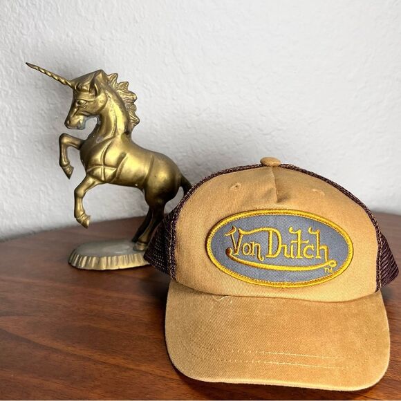 Von Dutch trucker hat ▪️ toddler size ▪️NEW ▪️ light/dark brown - Picture 2 of 4